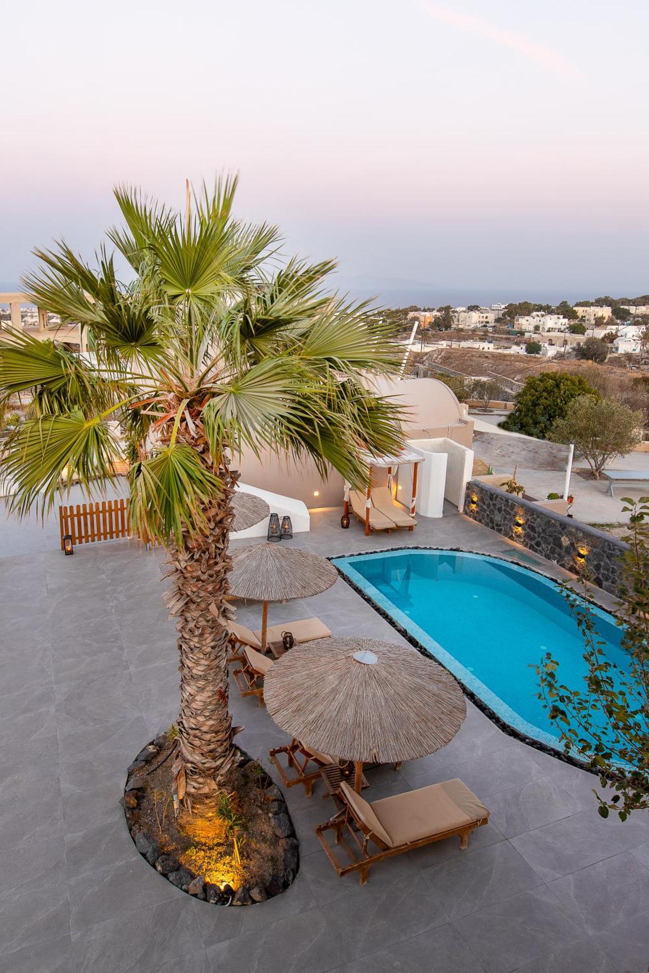 Santorini Villatzio Suites Мессария Экстерьер фото
