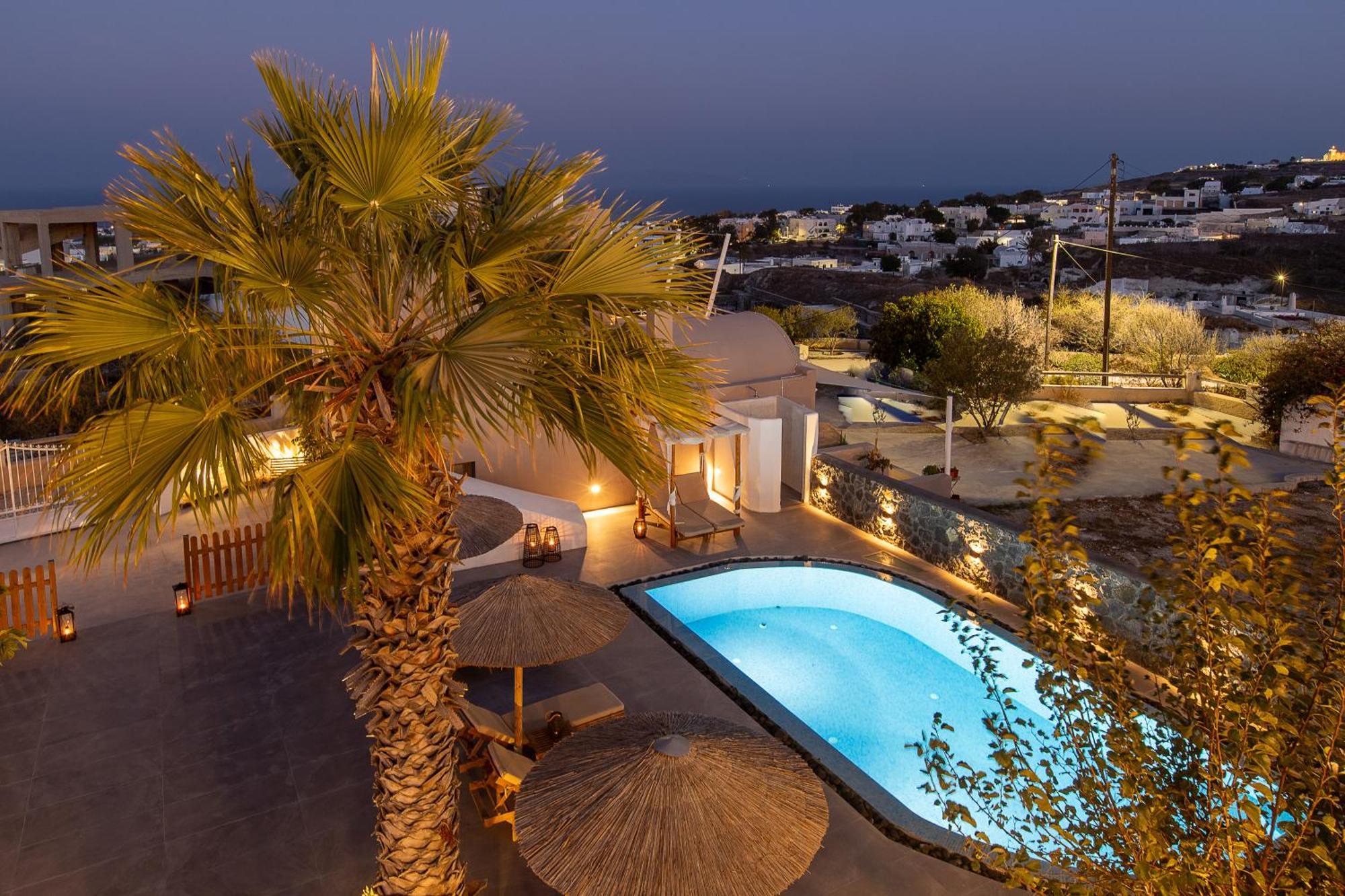 Santorini Villatzio Suites Мессария Экстерьер фото