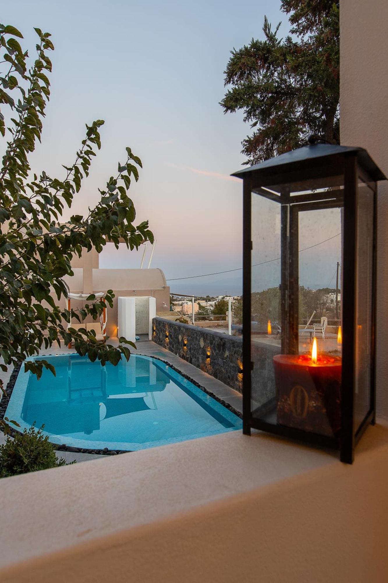 Santorini Villatzio Suites Мессария Экстерьер фото